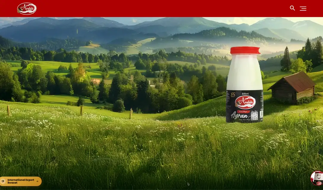 Dairy brand site: production story and product pages.