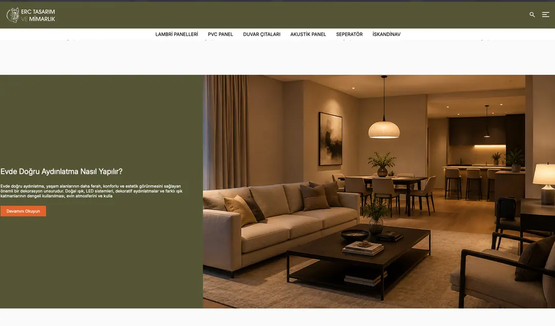 Product catalogue filtered by colour and size.